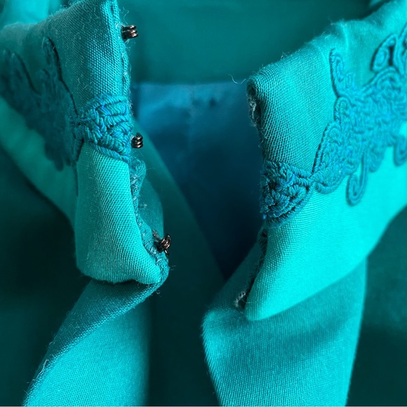 Women’s 1950’s Turquoise Evening-wear Over Coat by Peggy French - Picture 9 of 9